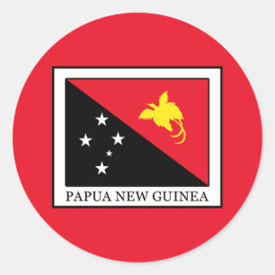 Sticker Rond Papouasie-Nouvelle-Guinée