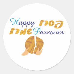 Sticker Rond Pâque heureuse