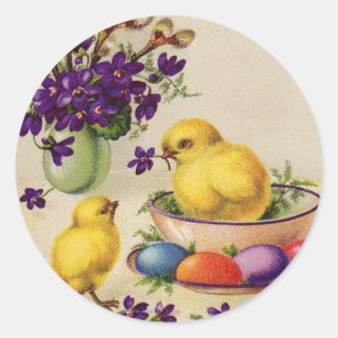 Sticker Rond Pâques