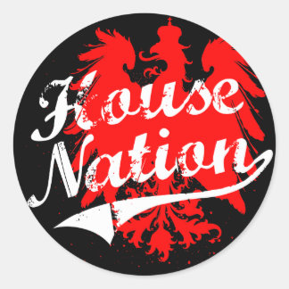 Sticker Rond Paquet d'autocollant de nation de Chambre