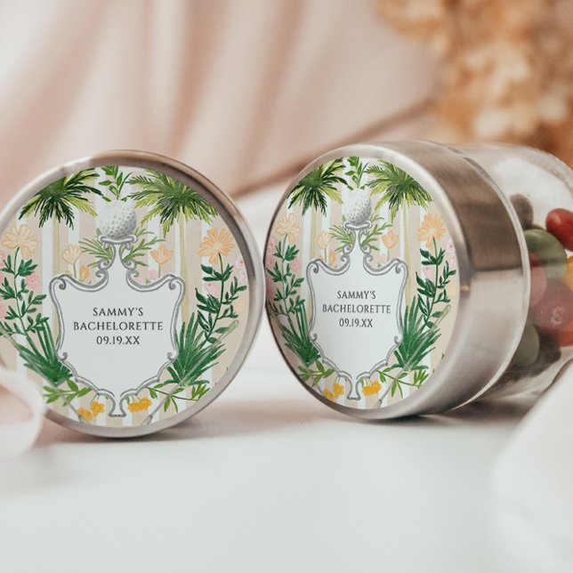 Sticker Rond Par-Tee avant l'Tee | Fin de semaine de bacheloret (Créateur téléchargé)