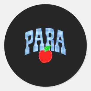 Sticker Rond Para enseignant professionnel retour à l'école pre