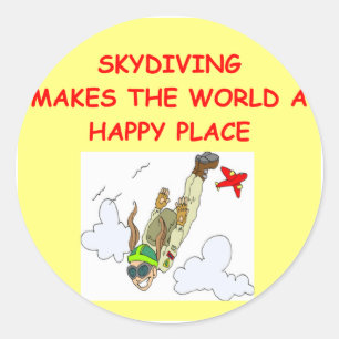Sticker Rond parachute