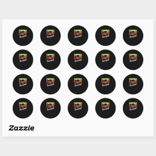 Sticker Rond Parachute