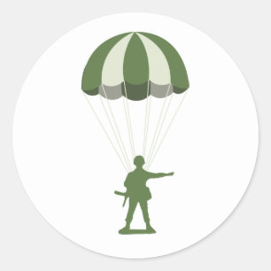 Sticker Rond Parachutiste