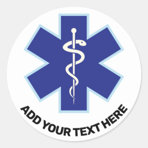 Sticker Rond Paramètre des services Médicales d'urgence