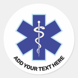 Sticker Rond Paramètre des services Médicales d'urgence