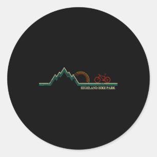 Sticker Rond Parc cyclable Highland New Hampshire Vélo tout ter