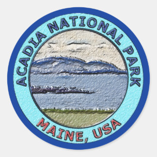 Sticker Rond Parc national Acadia Maine, USA