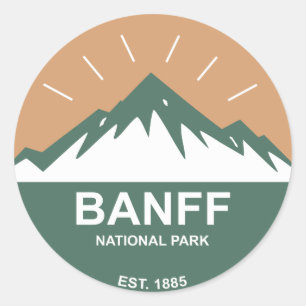 Sticker Rond Parc national Banff