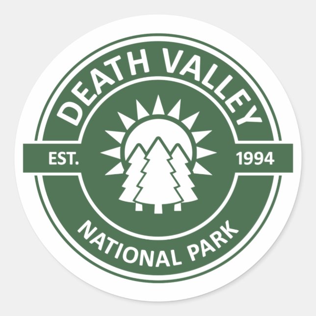 Sticker Rond Parc national de Death Valley (Devant)