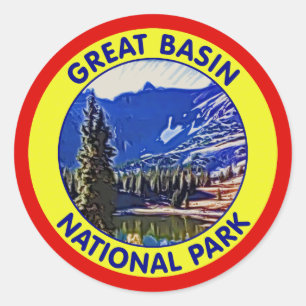 Sticker Rond Parc national de grand bassin, Nevada