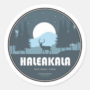 Sticker Rond Parc national de Haleakala Deer