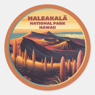 Sticker Rond Parc national de Haleakala Hawaii