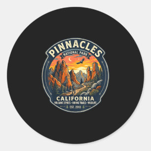 Sticker Rond Parc national de Pinnacles Californie randonnée ré