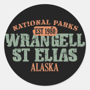 Sticker Rond Parc national de St Elias de Wrangell