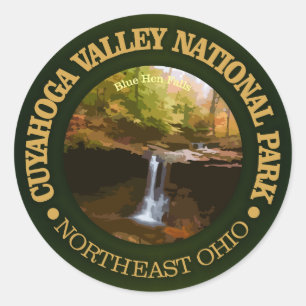 Sticker Rond Parc national de vallée de Cuyahoga