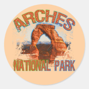Sticker Rond Parc national de voûtes