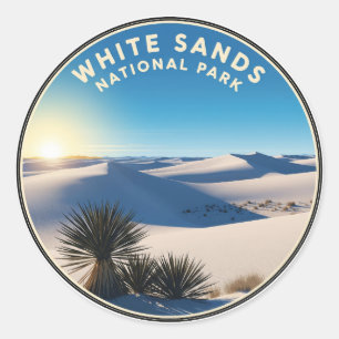 Sticker Rond Parc national de White Sands Nouveau Mexique