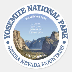 Sticker Rond Parc national de Yosemite