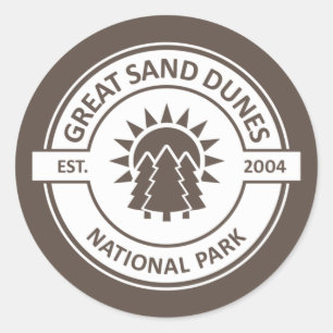 Sticker Rond Parc national des Dunes de sable