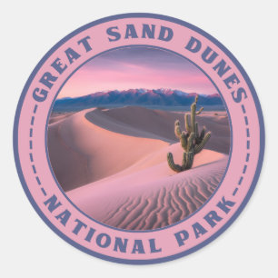 Sticker Rond Parc national des Dunes de sable