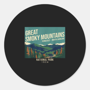 Sticker Rond Parc national des Great Smoky Mountains Tennessee