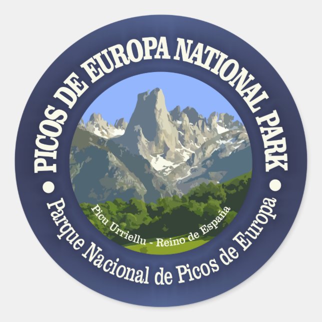 Sticker Rond Parc national des Picos de Europa (Devant)