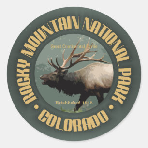 Sticker Rond Parc national des Rocheuses