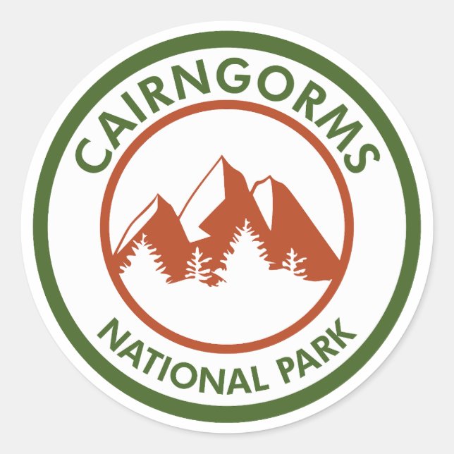 Sticker Rond Parc national du Caire Ecosse (Devant)