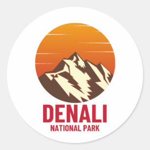 STICKER ROND PARC NATIONAL DU DENALI
