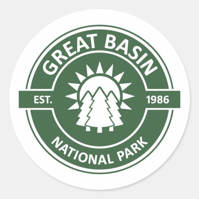 Sticker Rond Parc national du Grand Bassin Sun Trees (Devant)