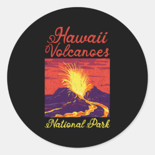 Sticker Rond Parc national Hawaii Volcanoes National Park