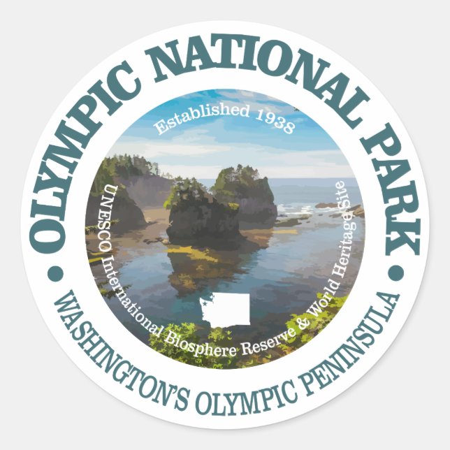 Sticker Rond Parc national olympique (Devant)