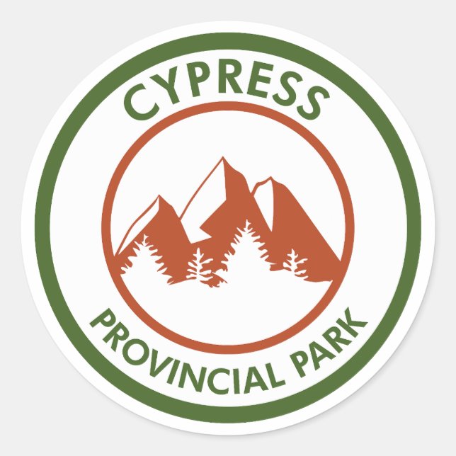 Sticker Rond Parc provincial Cypress (Devant)