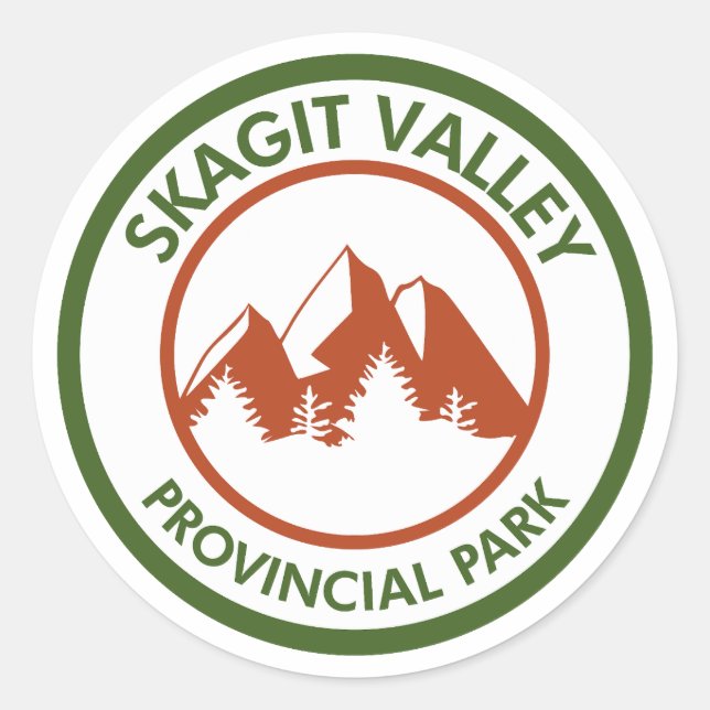 Sticker Rond Parc provincial de Skagit Valley (Devant)