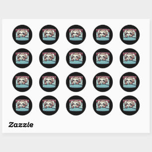Sticker Rond Parcelle De Dormir - Charme Pacifique