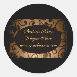 Sticker Rond Parchemin Oval Custom Business Seal