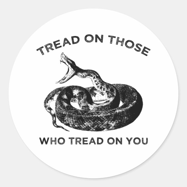 Sticker Rond parcourez ceux qui vous suivent (Devant)