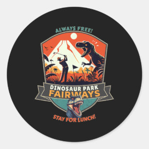 Sticker Rond Parcours de Dinosaur Park