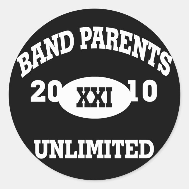 Sticker Rond Parents de bande illimités 2010 (Devant)