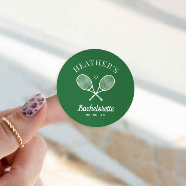 Sticker Rond Parfait Match Dernier Balancement Tennis Enterreme (Créateur téléchargé)