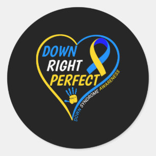 Sticker Rond Parfait vers la droite - Sensibilisation mondiale 