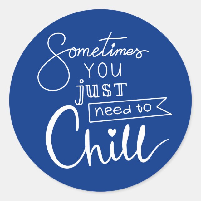 Sticker Rond Parfois, Il Vous Suffit Juste De Vous Chanter (Devant)