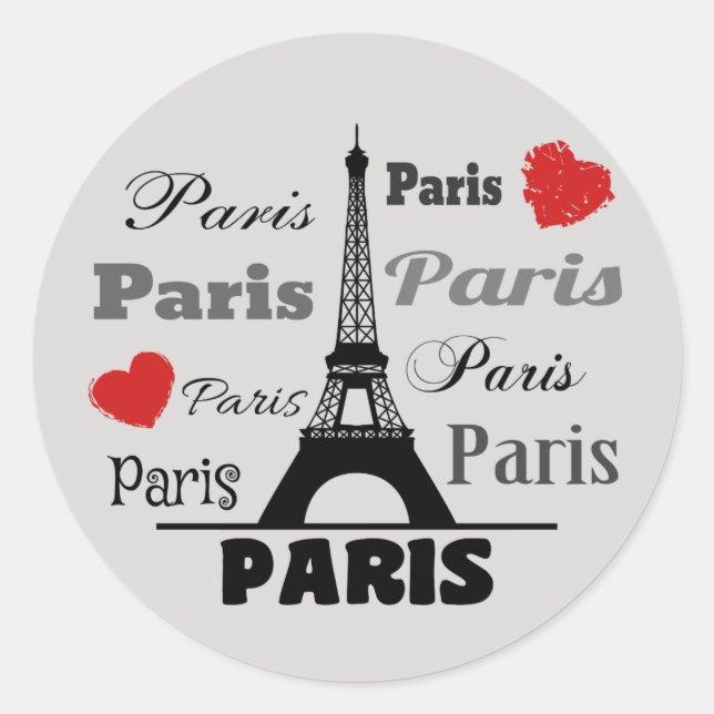 Sticker Rond Paris (Devant)