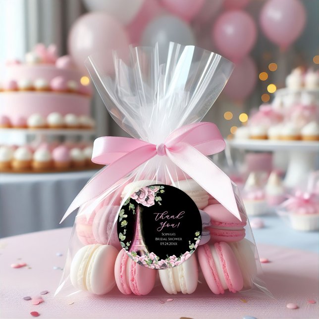 Sticker Rond Parisian Oh La La Bridal Shower (Créateur téléchargé)