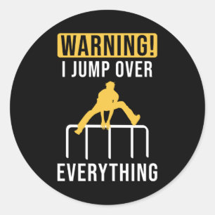 Sticker Rond Parkour Je jum sur tout