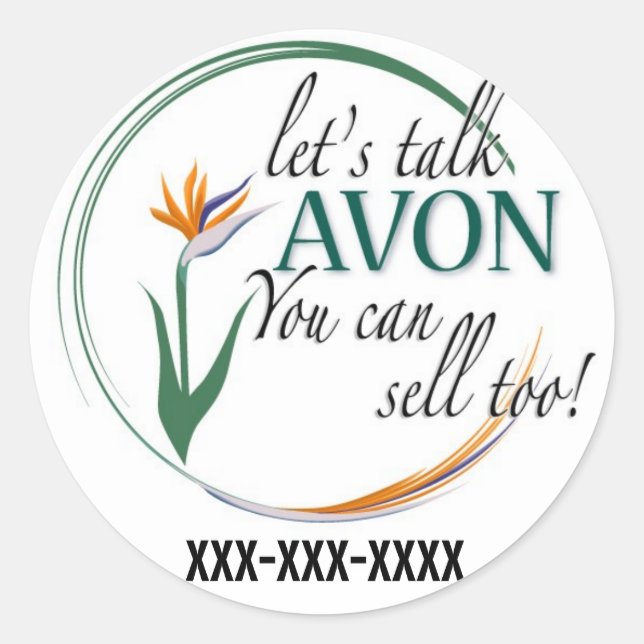 Sticker Rond Parlons Avon (Devant)