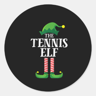 Sticker Rond Parti chrétien de Tennis Elf Matching Family
