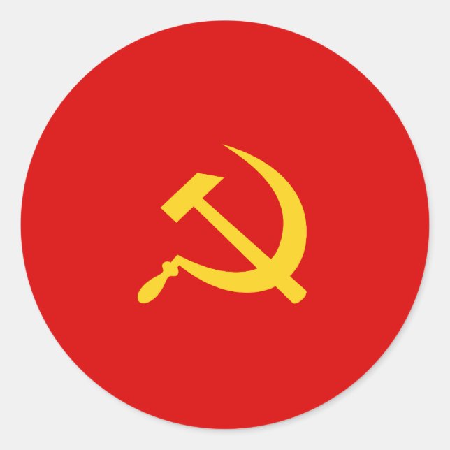 Sticker Rond Parti Communiste Du Kampuchea, Colombie Politique (Devant)